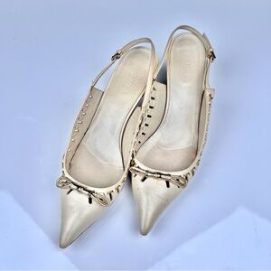 Gucci Bamboo Leather Heels Pumps